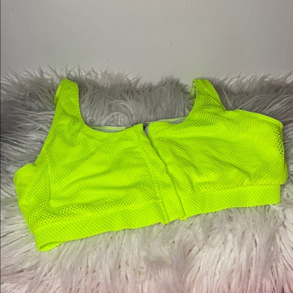 Lime green 2 piece swimsuit - Picture 4 of 4